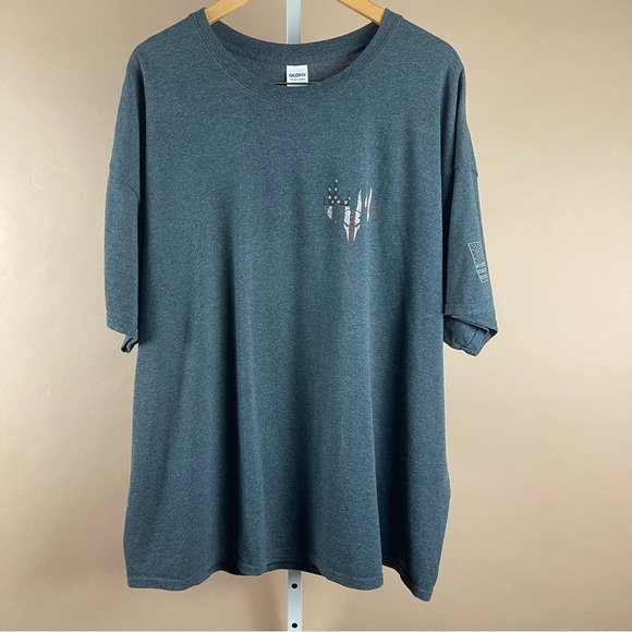 Gildan Men's 3XL Freedom USA Flag Animal Skull American Graphic T Shirt - Picture 2 of 9